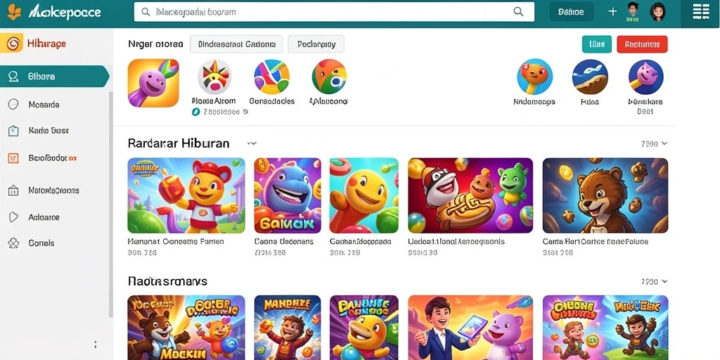 Tampilan grafik yang cerah dan mengundang.
