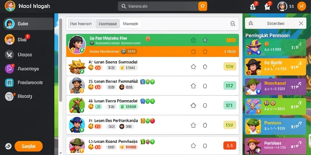 Screenshot menampilkan karakter utama dalam aksi berpetualang.