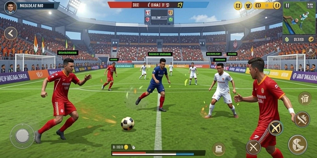Screenshot menampilkan antarmuka permainan yang menarik.