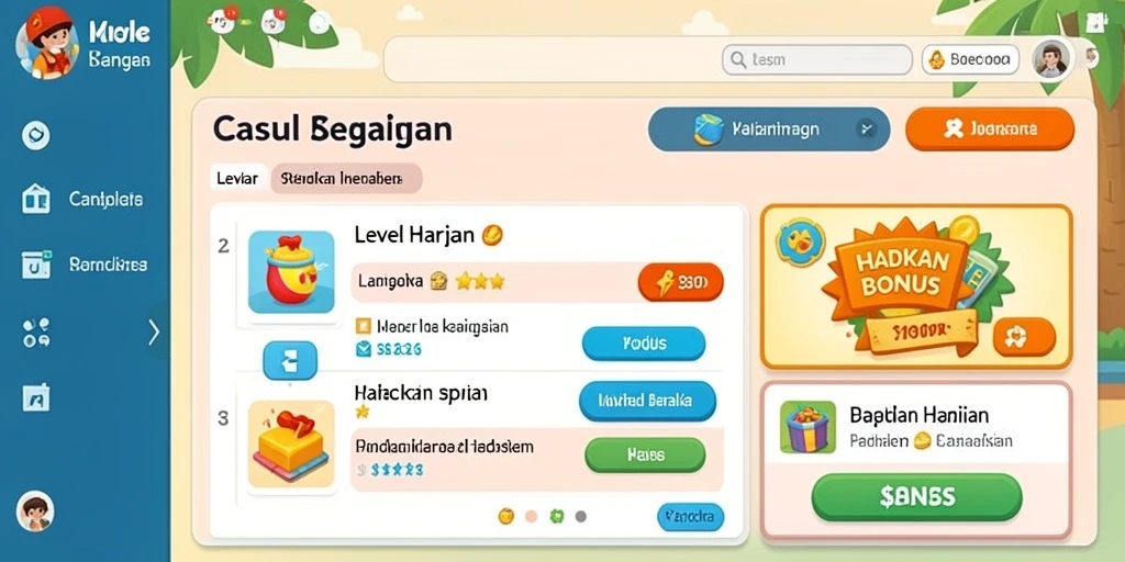 Tampilan antarmuka yang sederhana dan menarik.