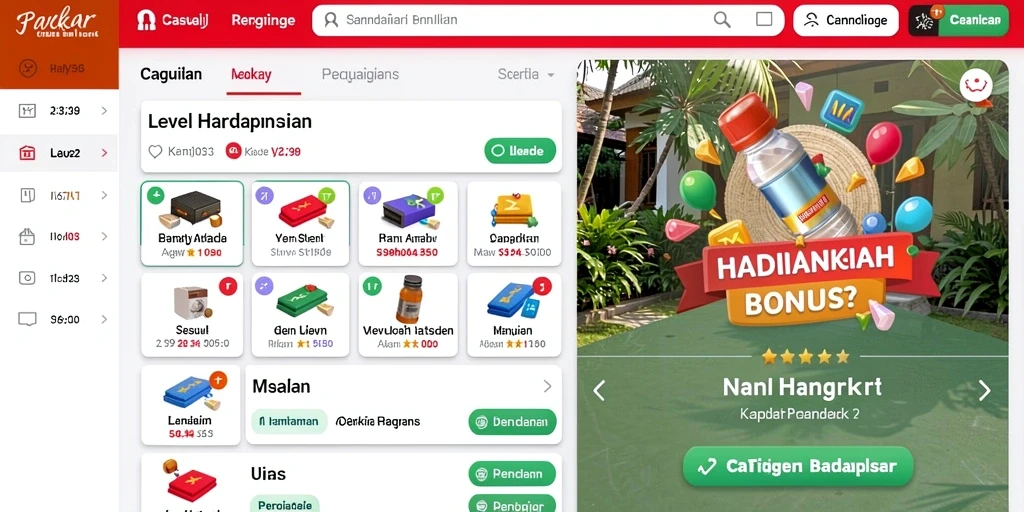 Tampilan awal game RAJABOTAK yang menarik.