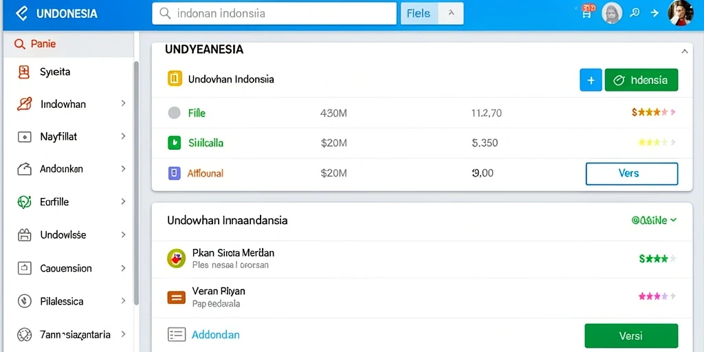 Tampilan antarmuka yang user-friendly dan intuitif.