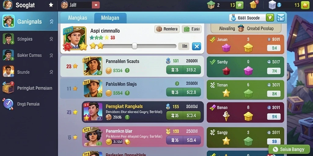 Tampilan menu yang intuitif dan mudah digunakan.